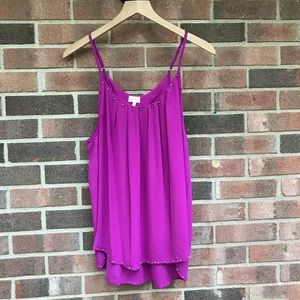 NWOT fantastic Stitch Fix silver embellished tank